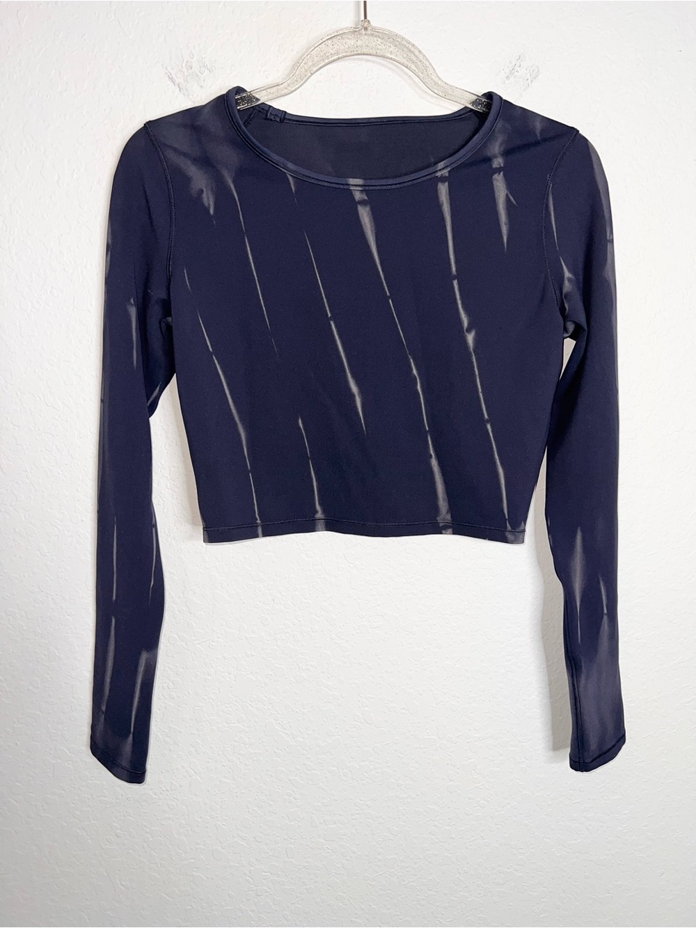 Lululemon Wunder Train Crop Long Sleeve Top Women’s Size 4 Sun Bleached Wash B19